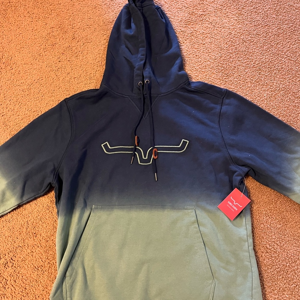Gradient Blue Hoodie Sweater